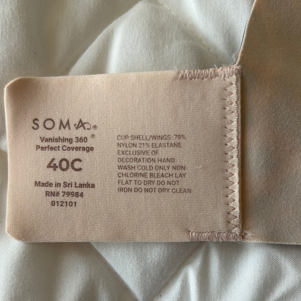 Soma Intimates Vanishing 360 Perfect Coverage Bra Leopard Print, 40C - Picture 2 of 4